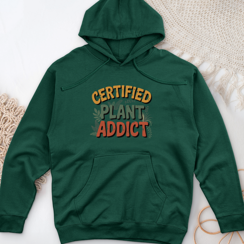 Certified Plant Addict Midweight Hooded Sweatshirt