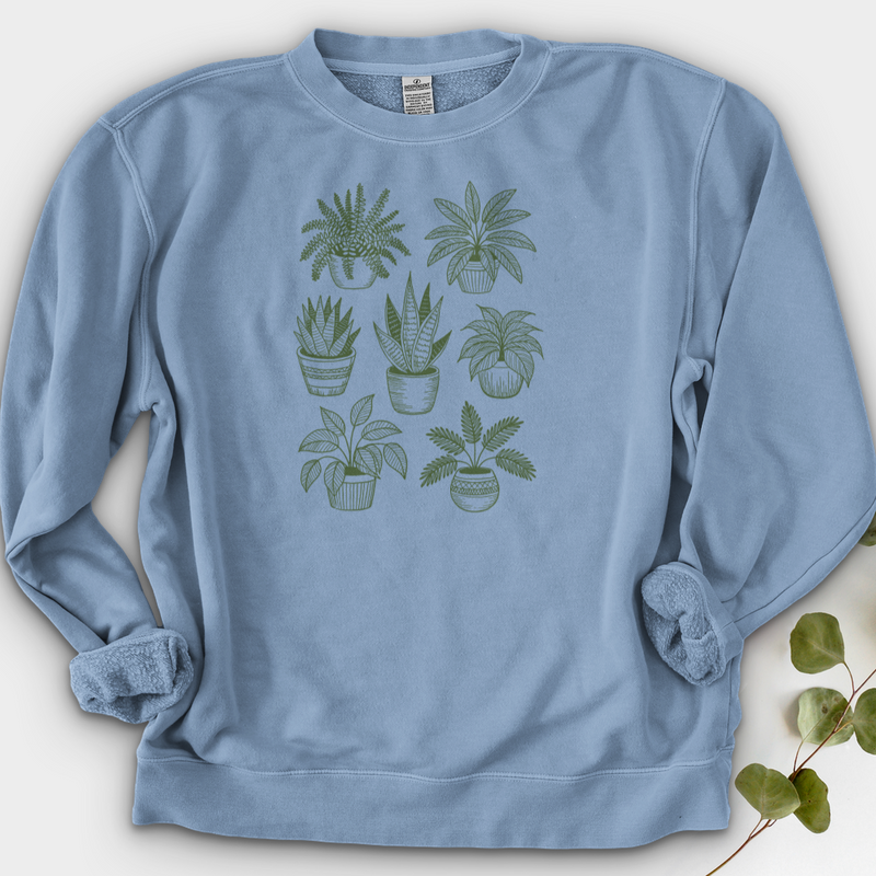 Hand Drawn Botanical Plant Crewneck
