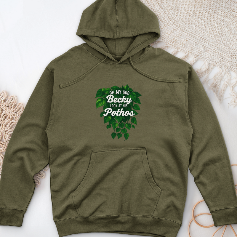 Look at His Pothos Midweight Hooded Sweatshirt
