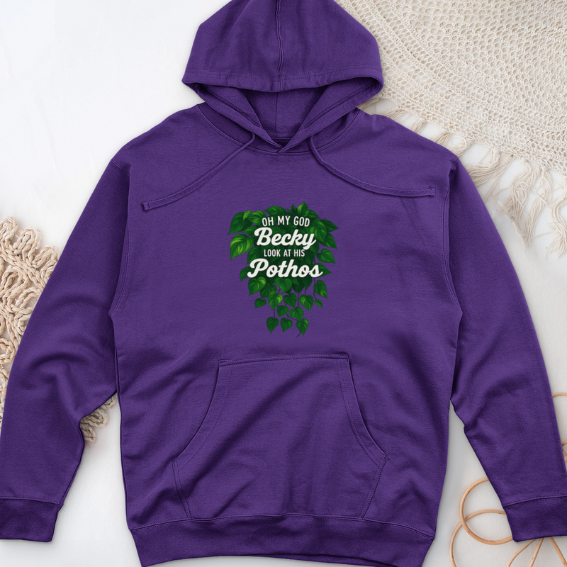 Look at His Pothos Midweight Hooded Sweatshirt