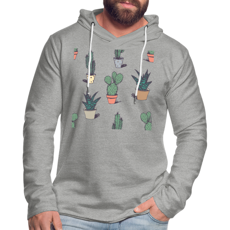 Unisex Lightweight Terry Hoodie - heather gray