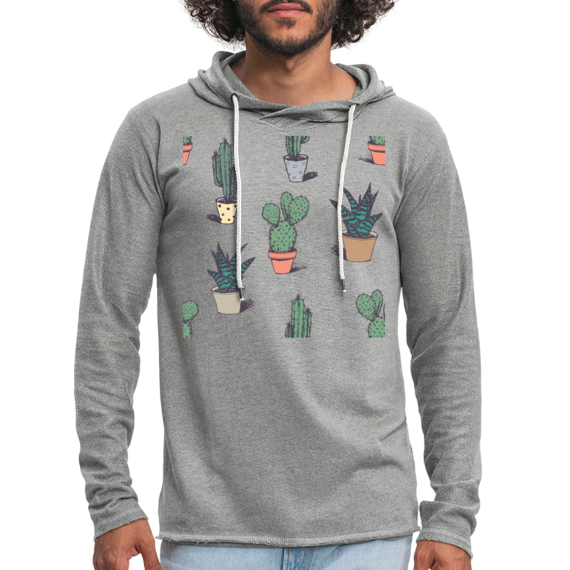 Unisex Lightweight Terry Hoodie - heather gray