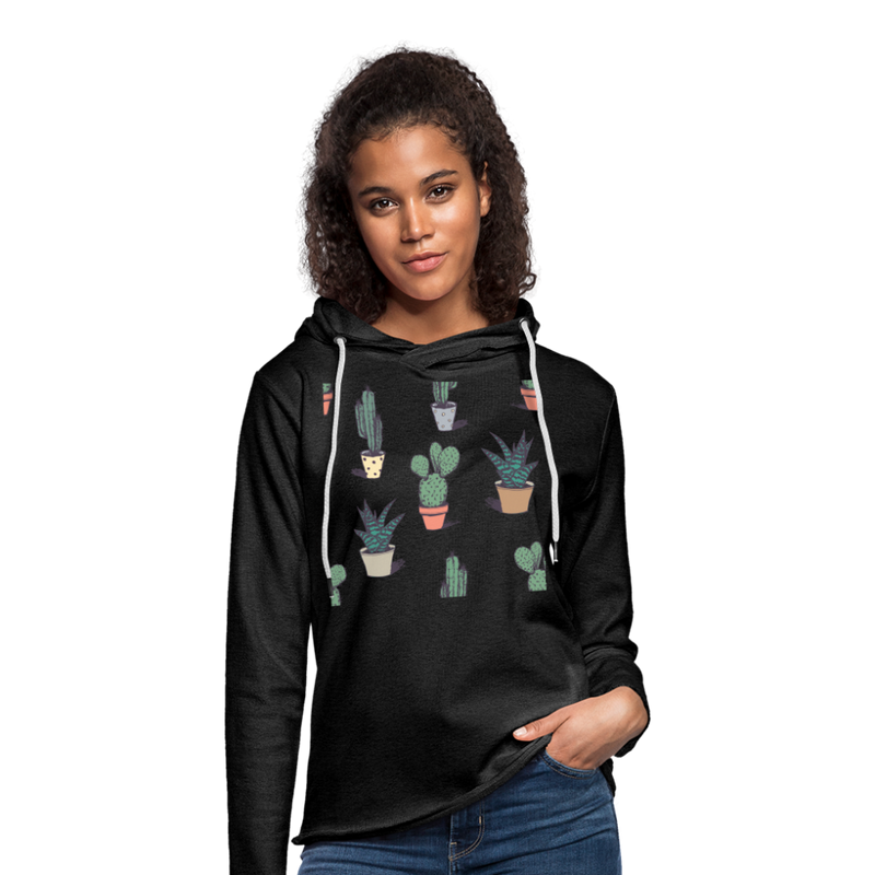 Unisex Lightweight Terry Hoodie - charcoal grey
