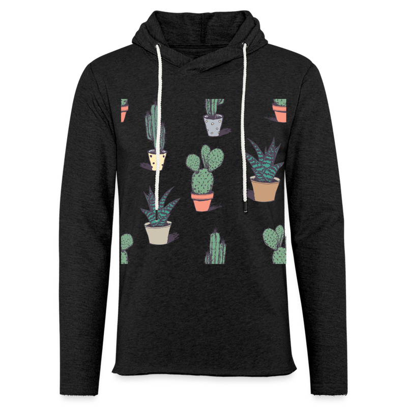 Unisex Lightweight Terry Hoodie - charcoal grey