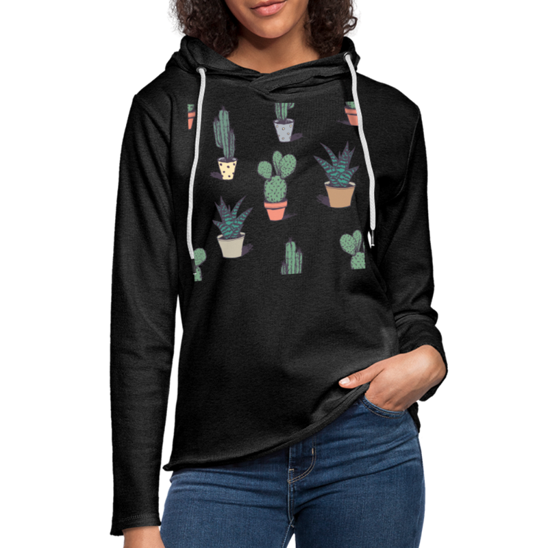 Unisex Lightweight Terry Hoodie - charcoal grey