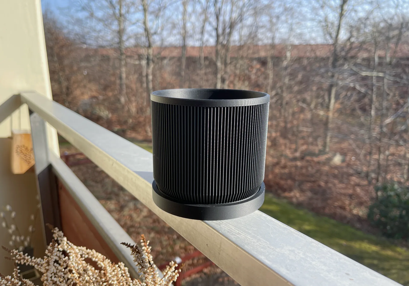 Mid Century Planter + Base