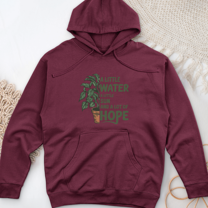 A Little Water, A Little Sun, & A Lot of Hope Midweight Hooded Sweatshirt