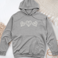 Anthurium Plant Midweight Hooded Sweatshirt
