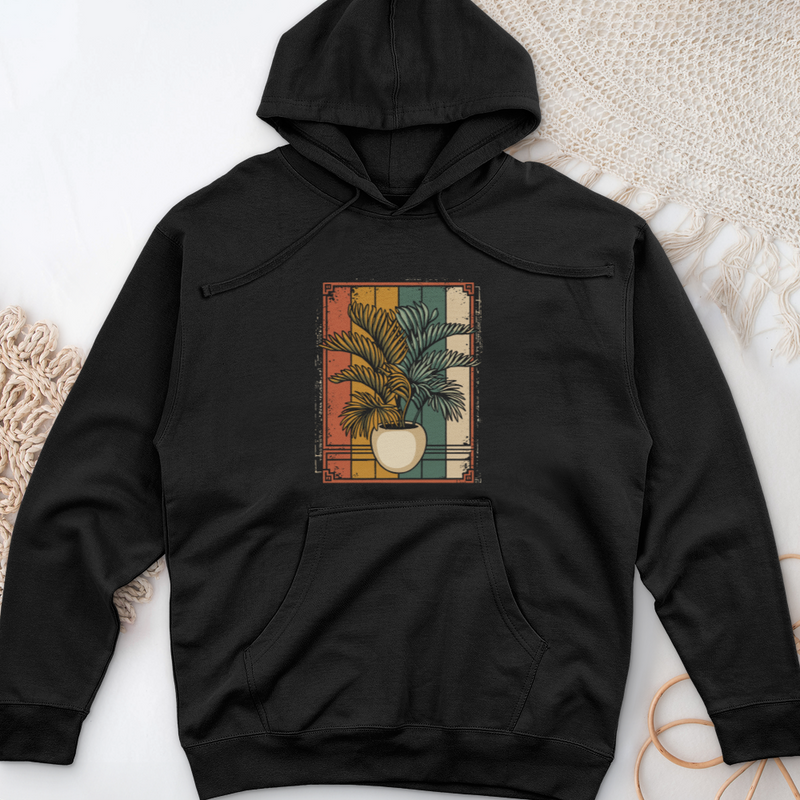 Areca House Plant Midweight Hooded Sweatshirt