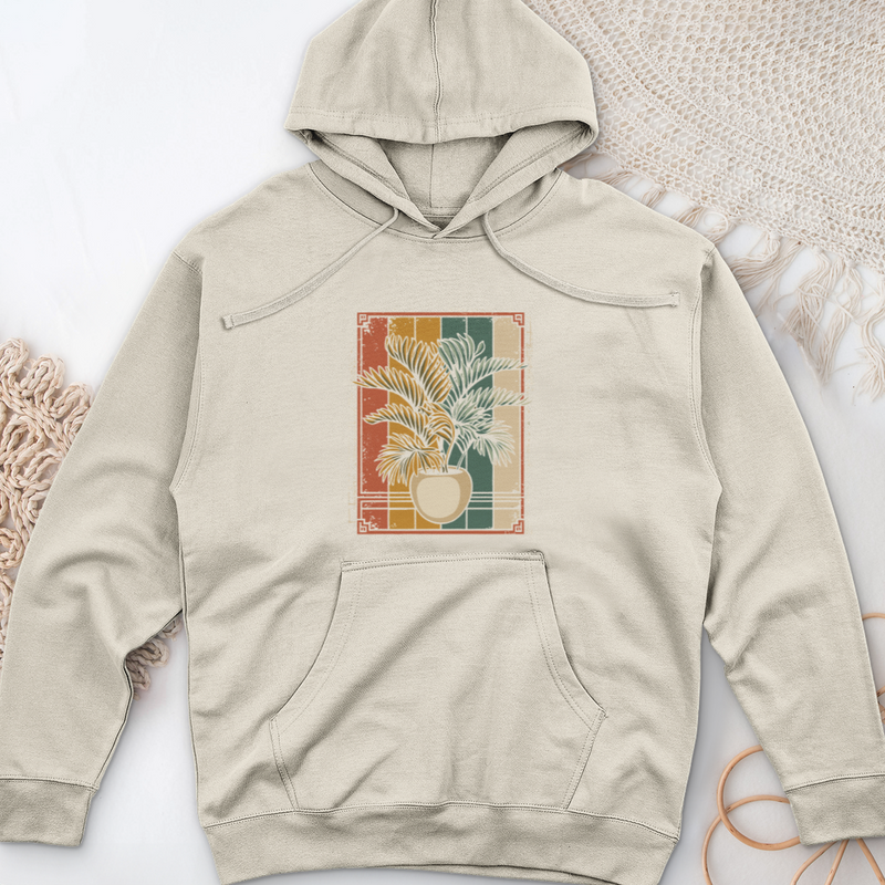 Areca House Plant Midweight Hooded Sweatshirt