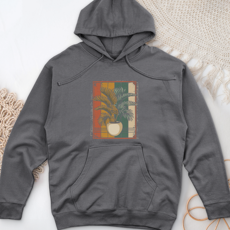 Areca House Plant Midweight Hooded Sweatshirt