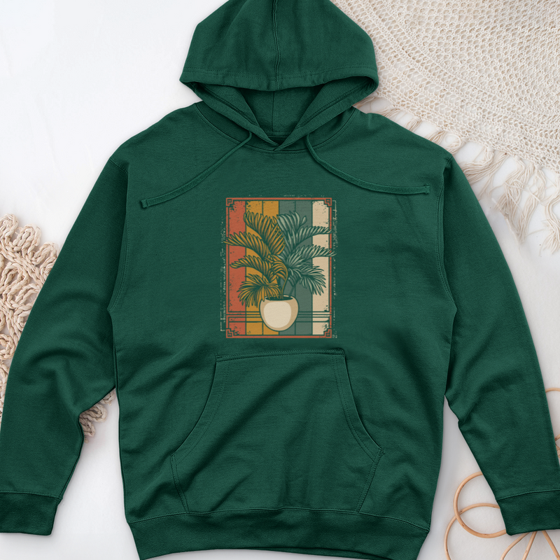 Areca House Plant Midweight Hooded Sweatshirt