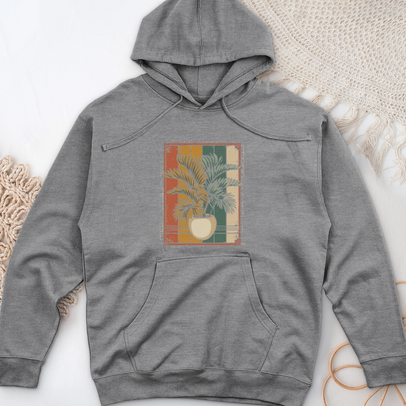 Areca House Plant Midweight Hooded Sweatshirt