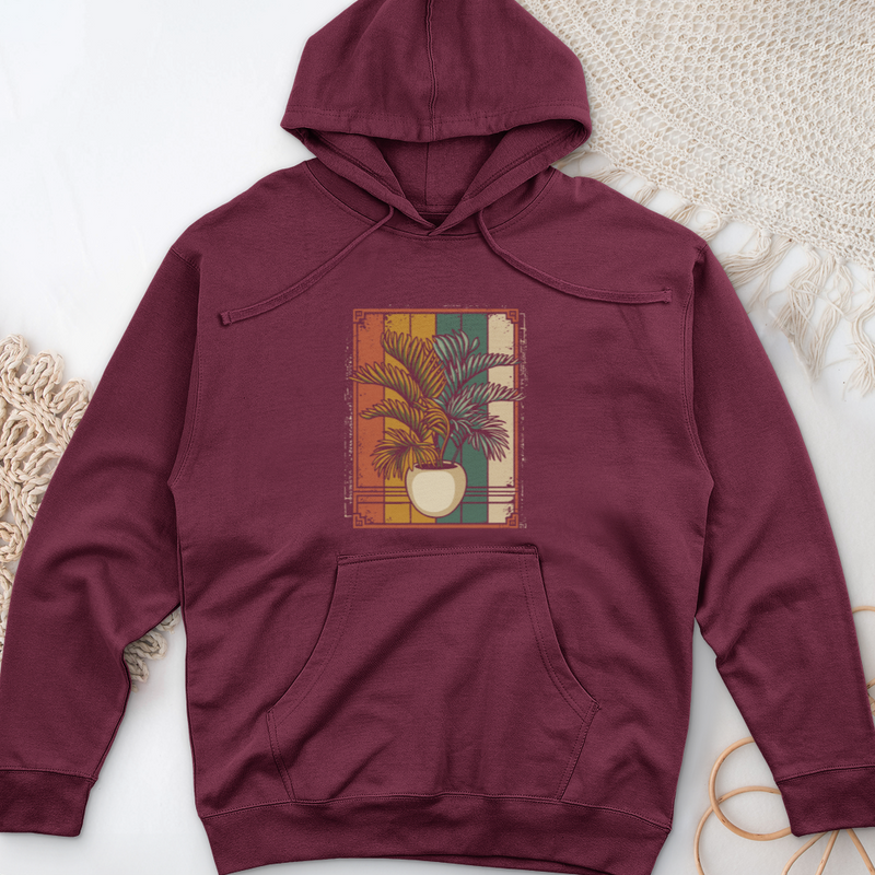 Areca House Plant Midweight Hooded Sweatshirt