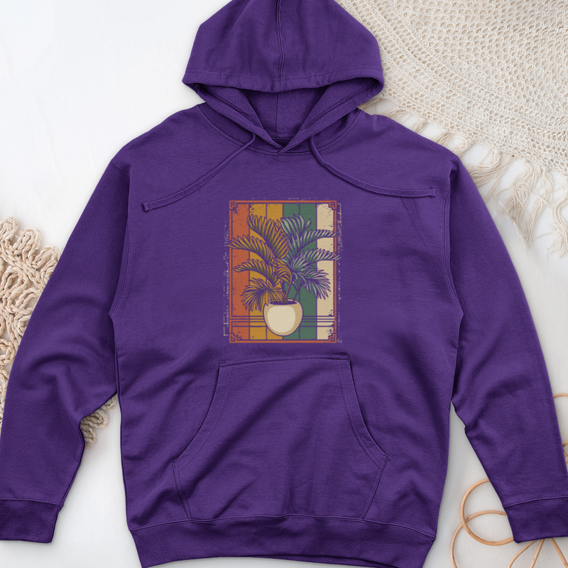 Areca House Plant Midweight Hooded Sweatshirt