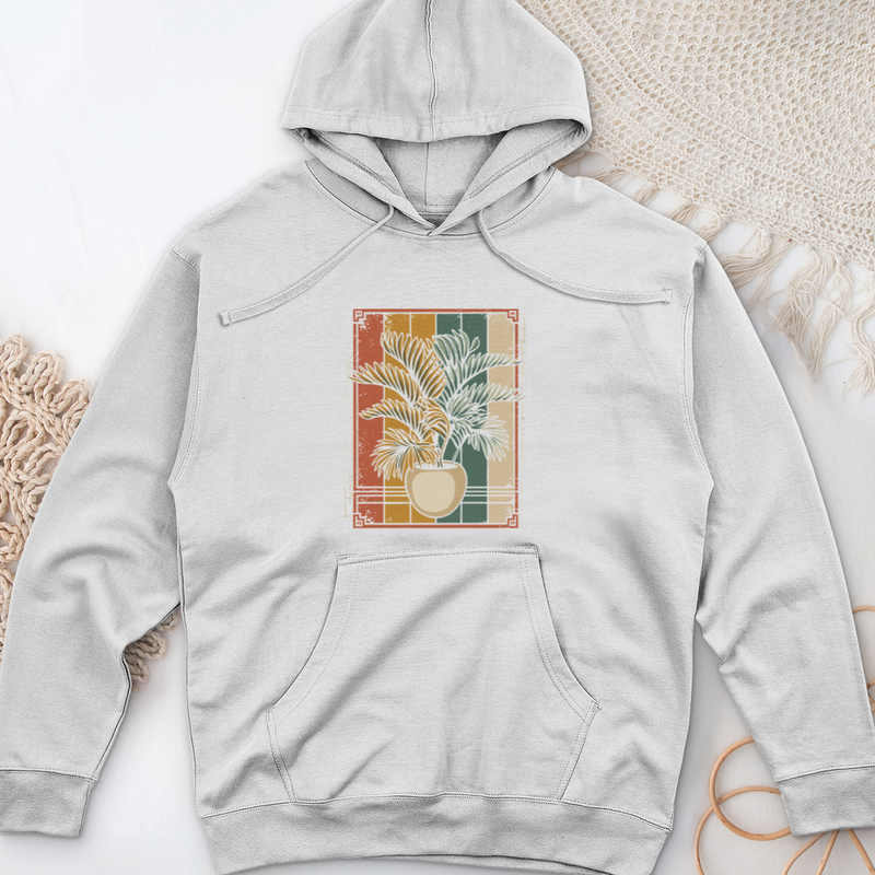 Areca House Plant Midweight Hooded Sweatshirt