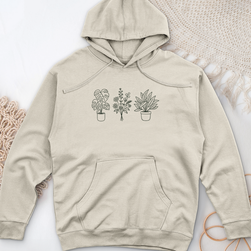 Botanical Trio Midweight Hooded Sweatshirt