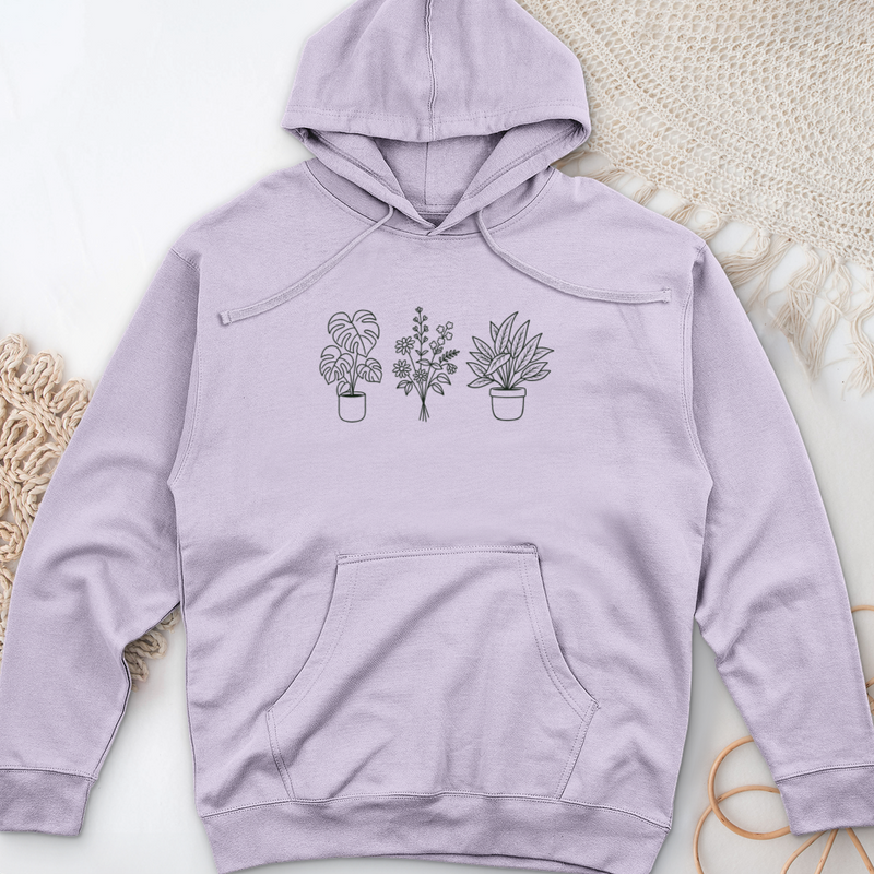 Botanical Trio Midweight Hooded Sweatshirt