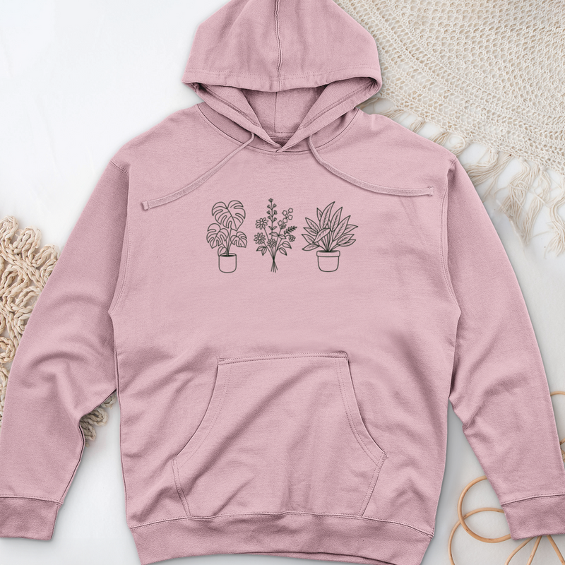 Botanical Trio Midweight Hooded Sweatshirt