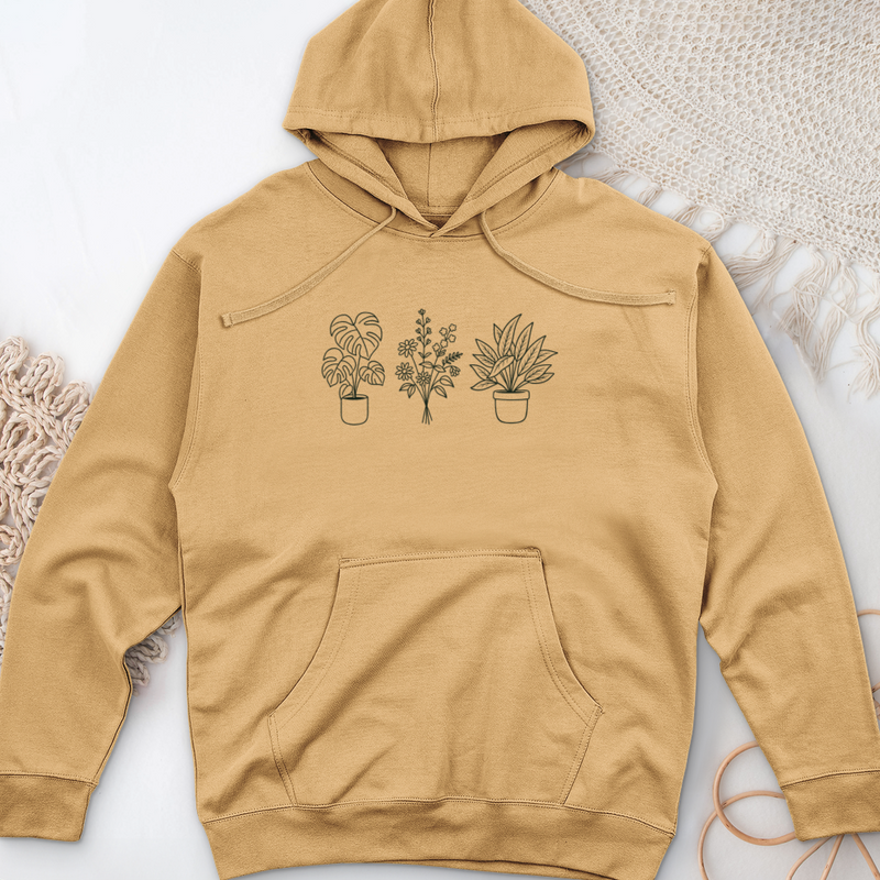 Botanical Trio Midweight Hooded Sweatshirt