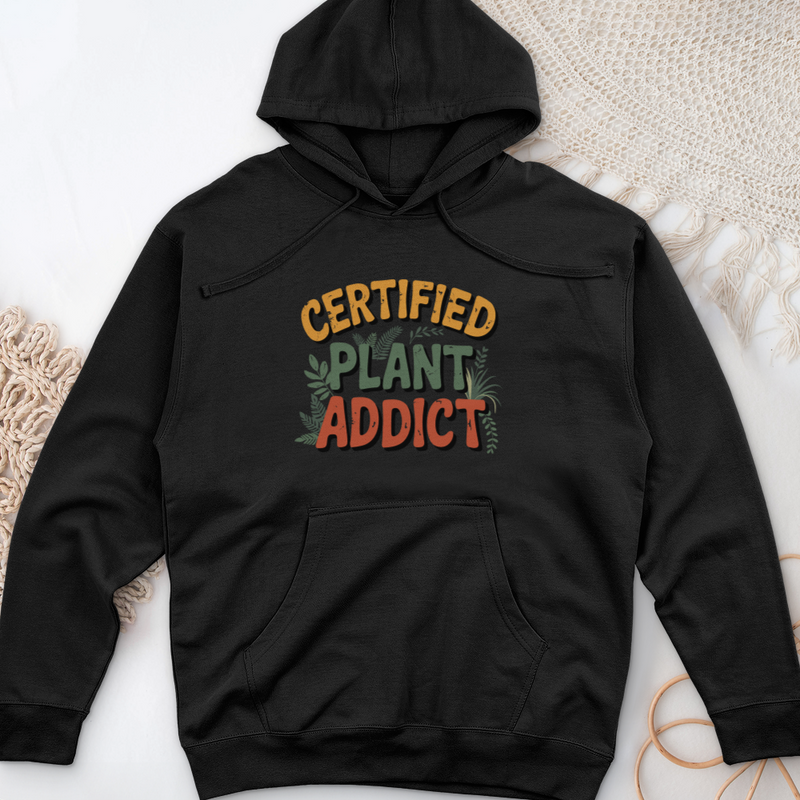 Certified Plant Addict Midweight Hooded Sweatshirt