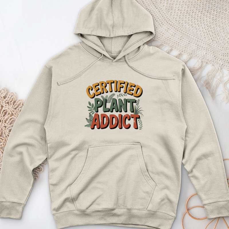Certified Plant Addict Midweight Hooded Sweatshirt