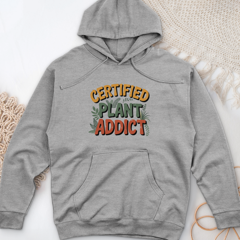 Certified Plant Addict Midweight Hooded Sweatshirt