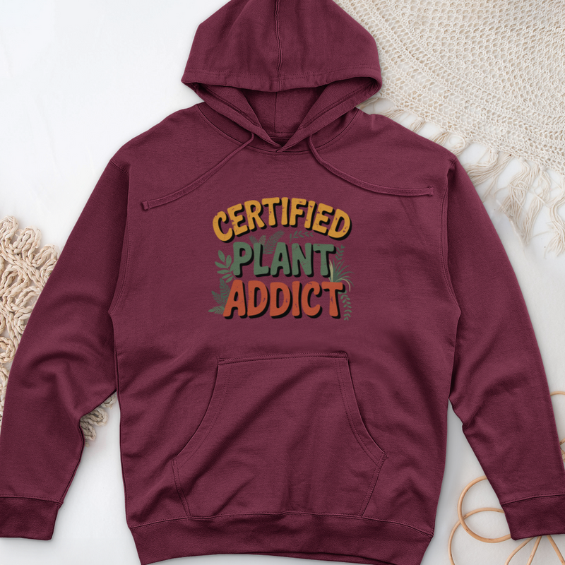 Certified Plant Addict Midweight Hooded Sweatshirt