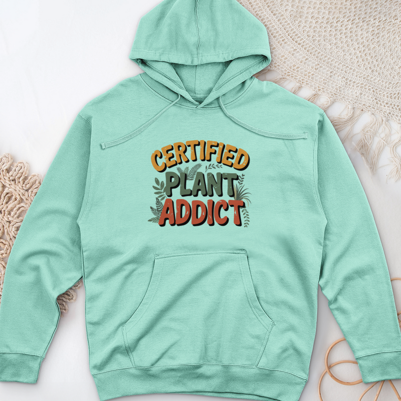 Certified Plant Addict Midweight Hooded Sweatshirt