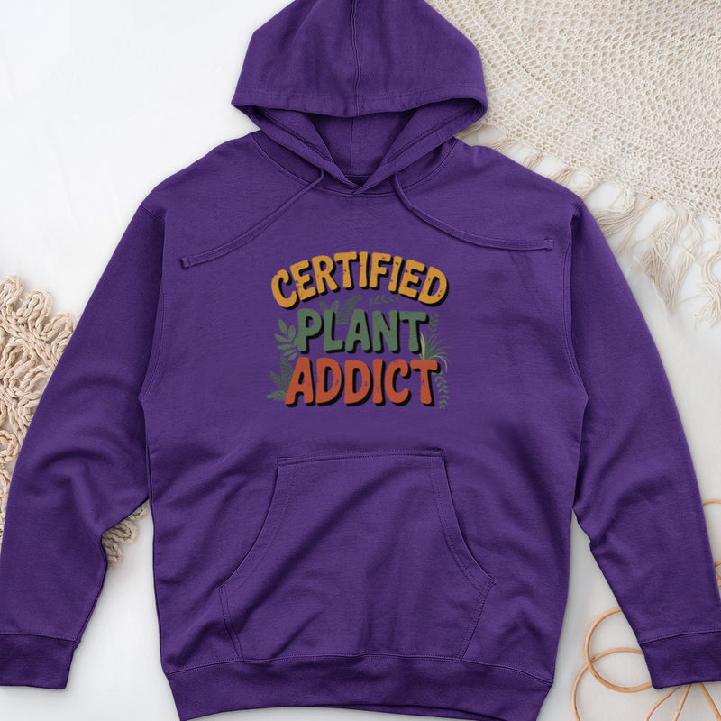 Certified Plant Addict Midweight Hooded Sweatshirt
