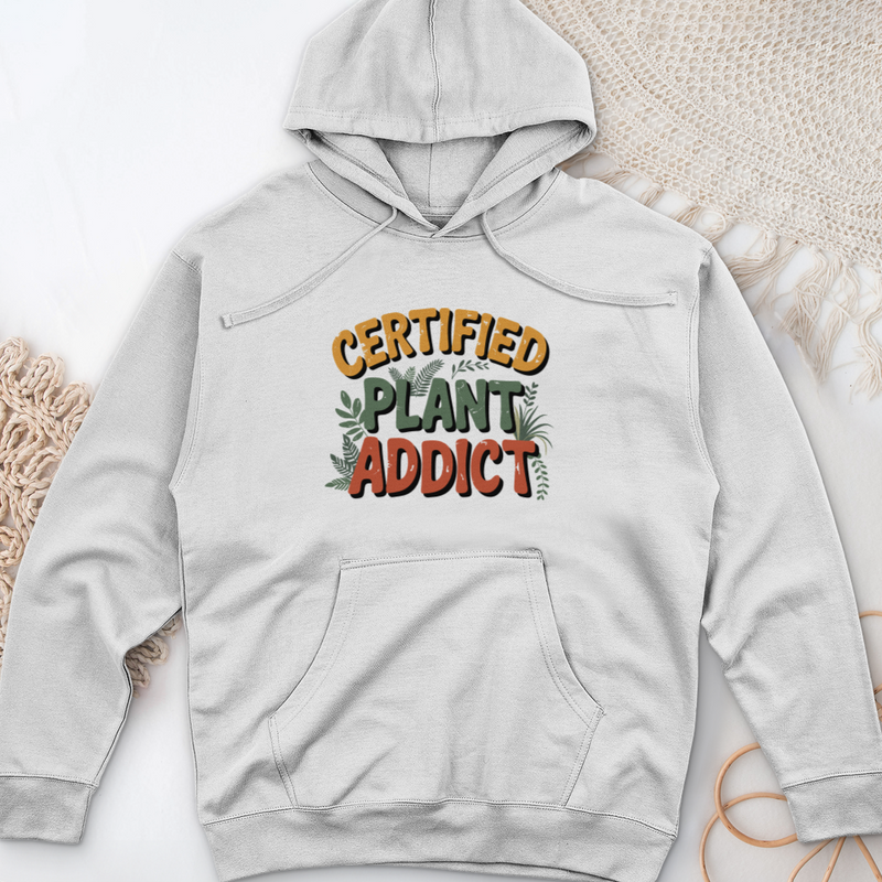 Certified Plant Addict Midweight Hooded Sweatshirt