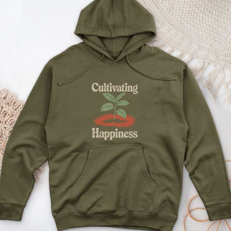 Cultivating Happiness Midweight Hooded Sweatshirt