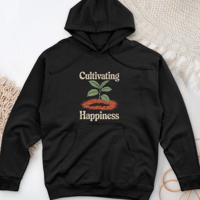 Cultivating Happiness Midweight Hooded Sweatshirt