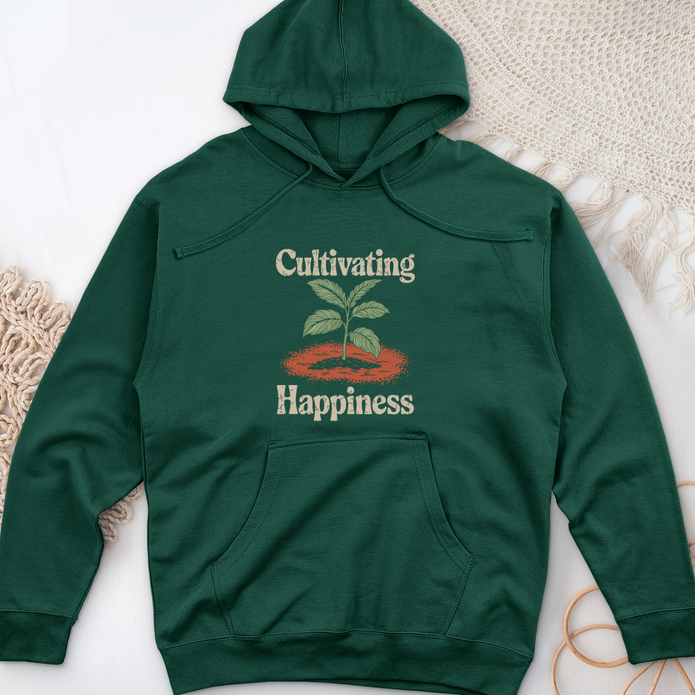 Cultivating Happiness Midweight Hooded Sweatshirt