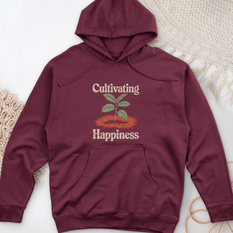 Cultivating Happiness Midweight Hooded Sweatshirt