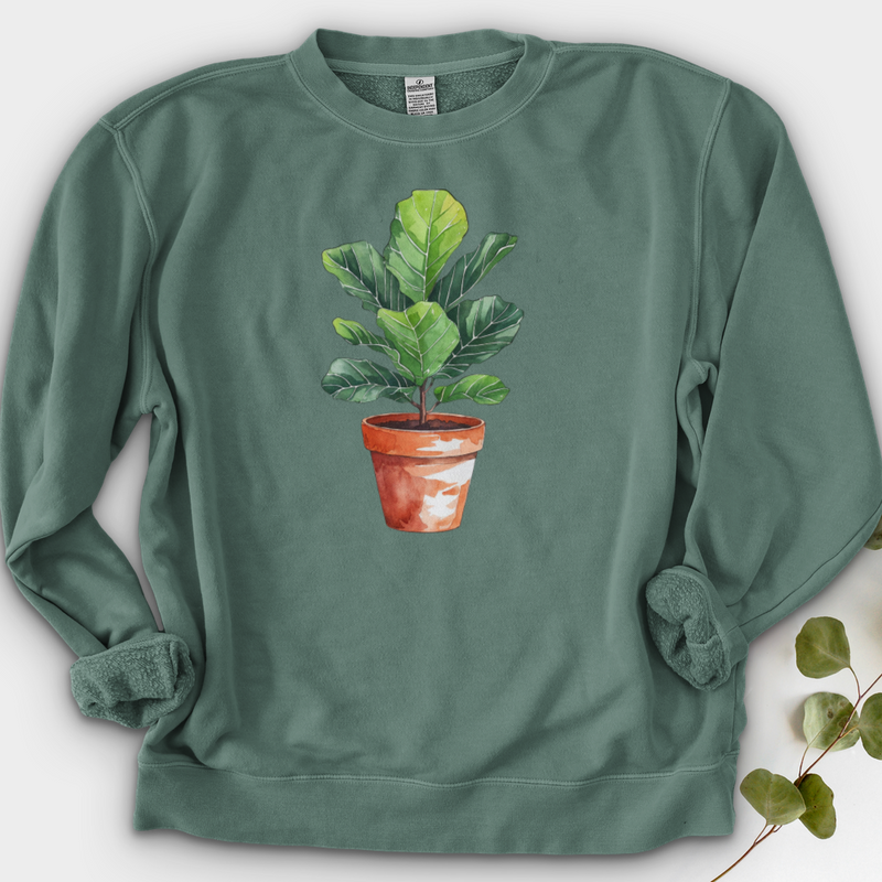 Fiddle Leaf Fig Plant Crewneck