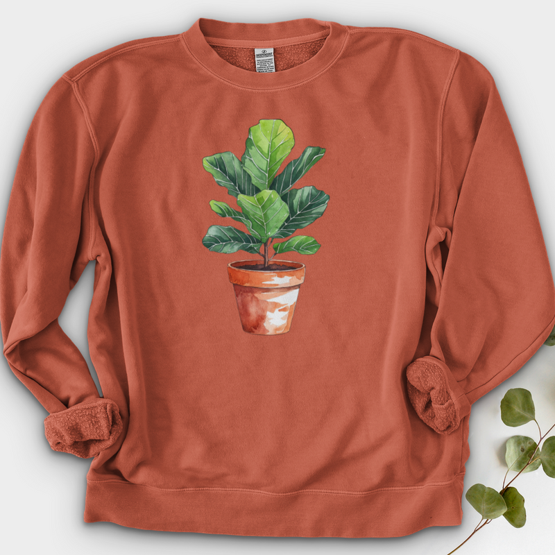 Fiddle Leaf Fig Plant Crewneck