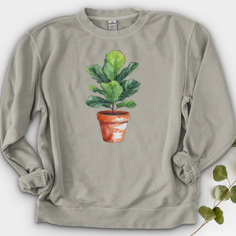 Fiddle Leaf Fig Plant Crewneck