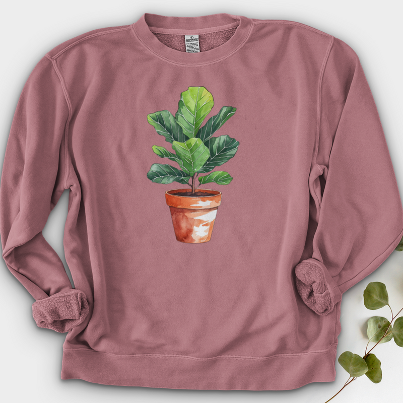 Fiddle Leaf Fig Plant Crewneck