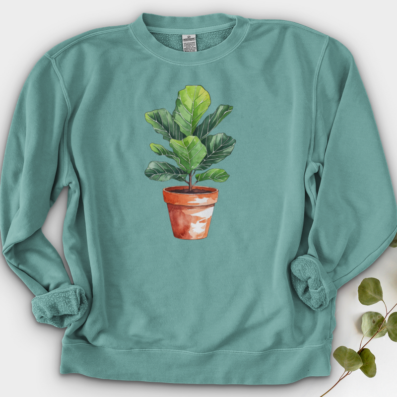 Fiddle Leaf Fig Plant Crewneck