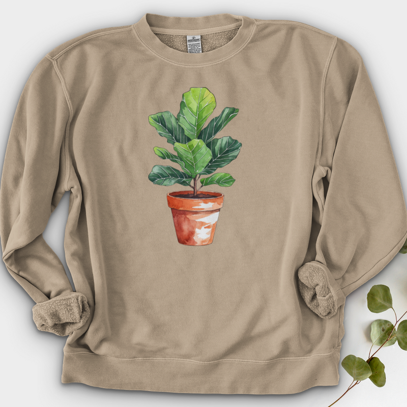 Fiddle Leaf Fig Plant Crewneck