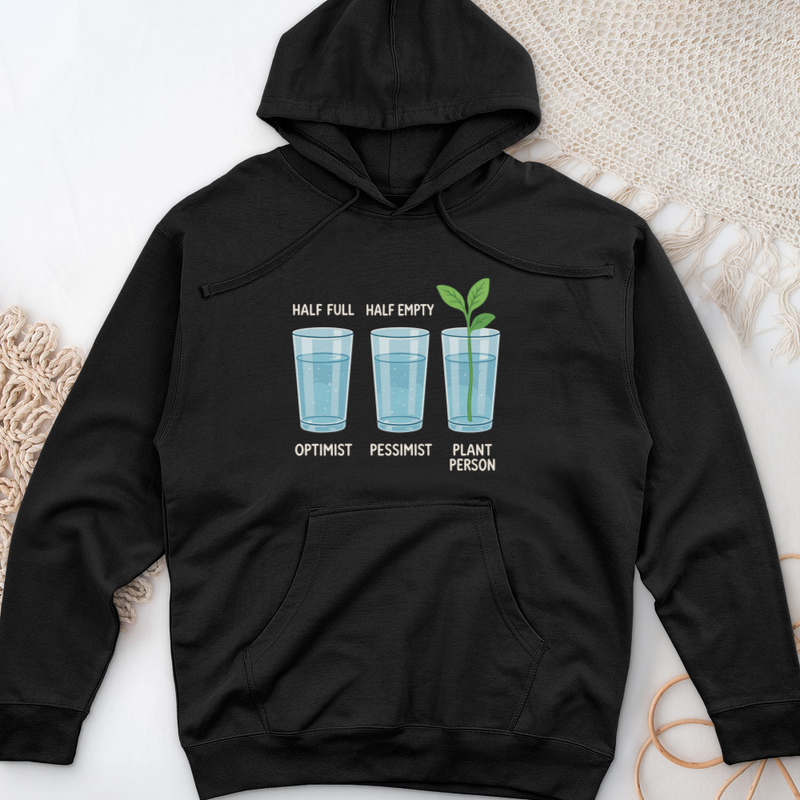 Glass Half Midweight Hooded Sweatshirt