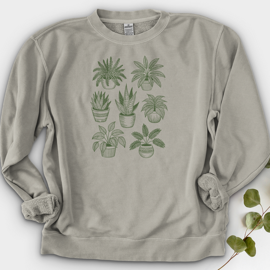Hand Drawn Botanical Plant Crewneck