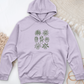 Hand Drawn Botanical Plant Midweight Hooded Sweatshirt