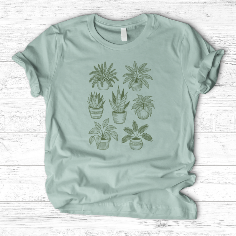 Hand Drawn Botanical Plant T-Shirt