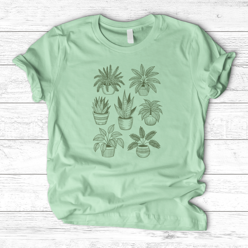 Hand Drawn Botanical Plant T-Shirt