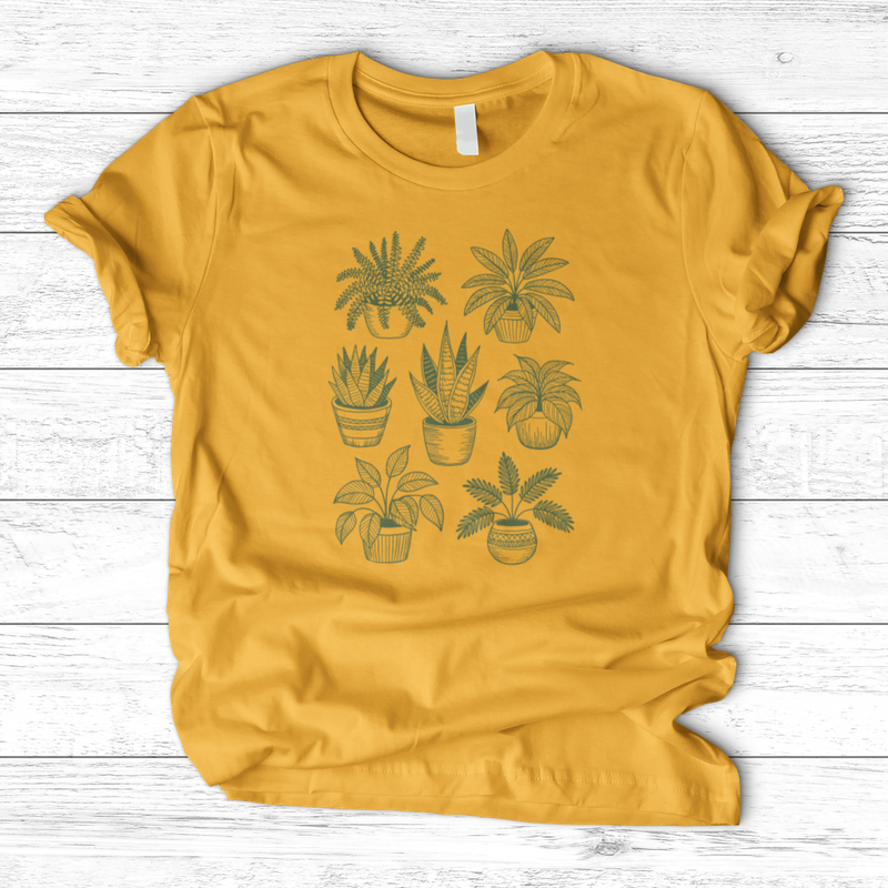 Hand Drawn Botanical Plant T-Shirt