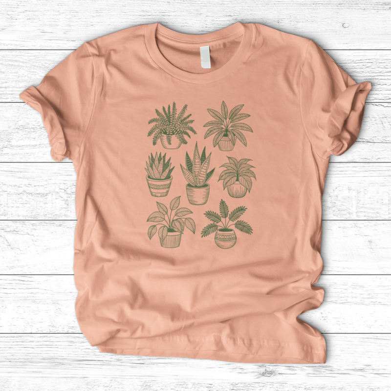 Hand Drawn Botanical Plant T-Shirt