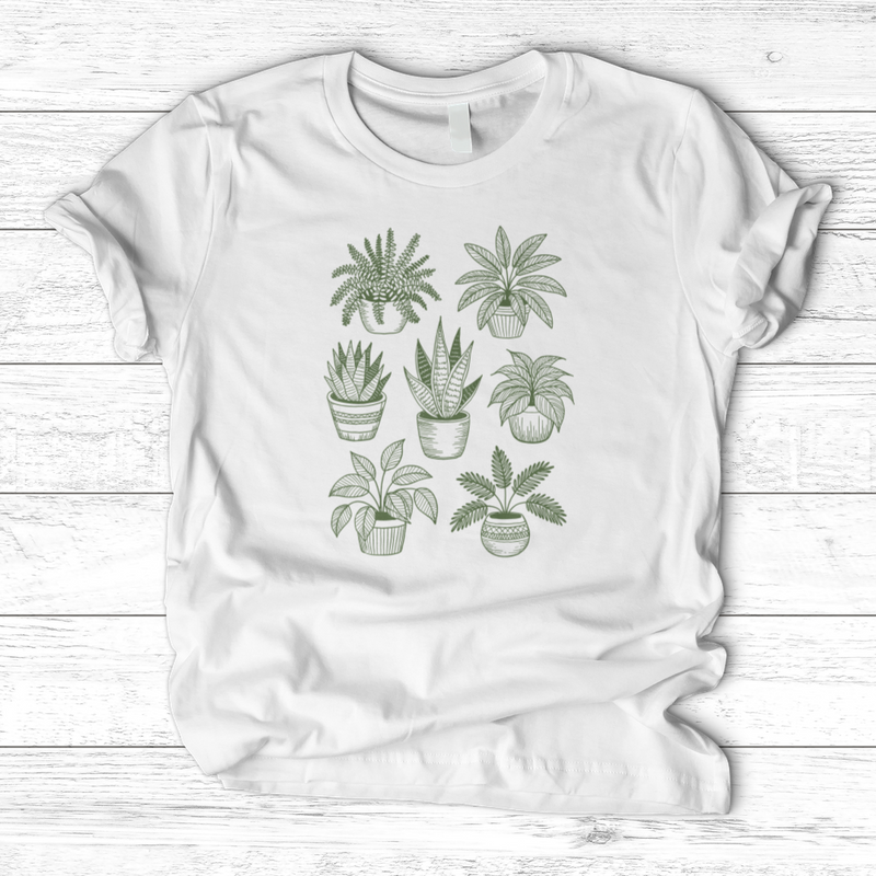 Hand Drawn Botanical Plant T-Shirt
