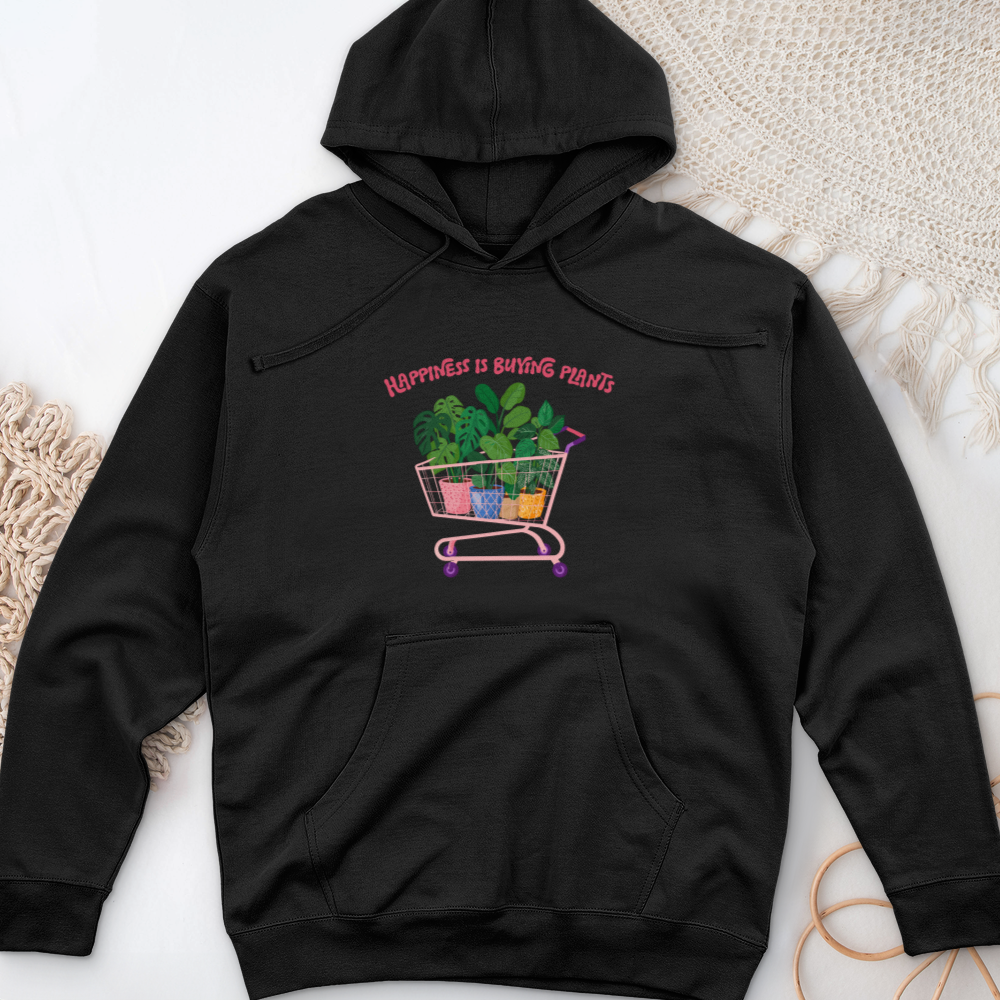 Happiness is Buying Midweight Hooded Sweatshirt